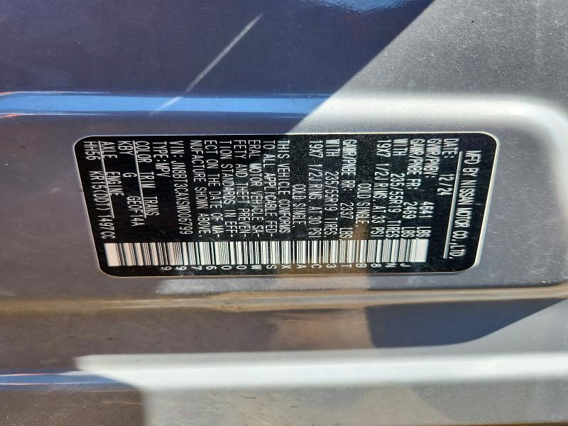 53507786 :رقم المزاد ، JN8BT3CAXSW006799 vin ، 2025 Nissan Rogue مزاد بيع