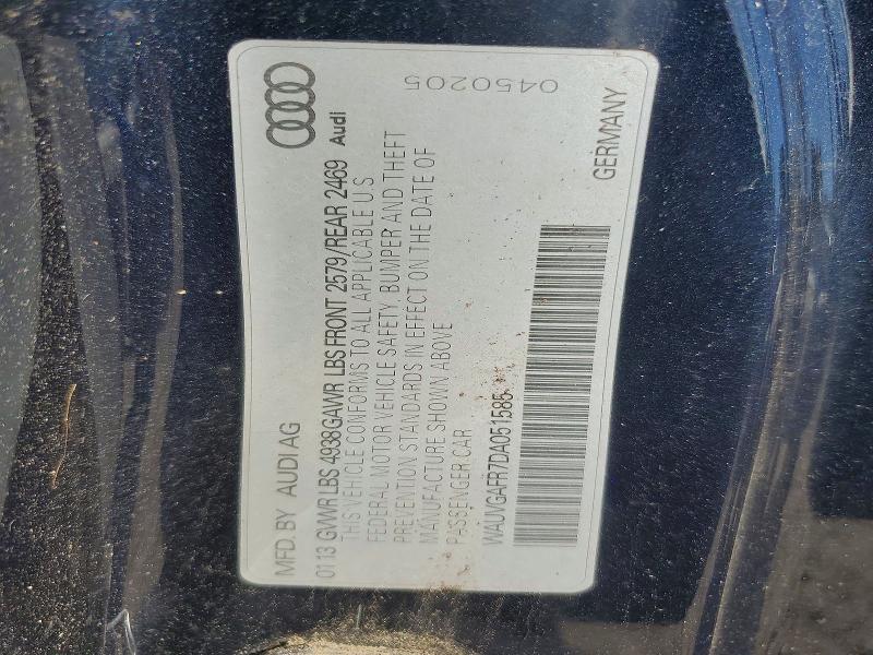 Aukcja sprzedaży 2013 Audi S5, vin: WAUVGAFR7DA051585, numer aukcji: 54558546