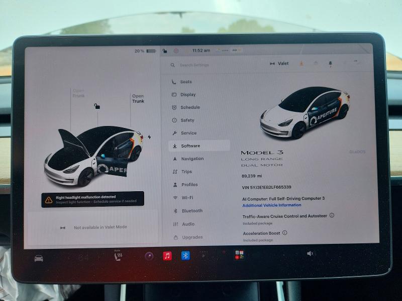 Продаж на аукціоні авто 2020 Tesla Model 3, vin: 5YJ3E1EB2LF665339, номер лоту: 54066946