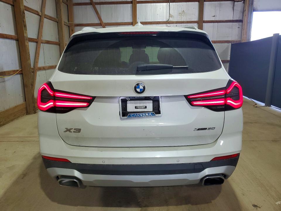 2022 Bmw X3 მანქანა იყიდება აუქციონზე, vin: WBX57DP01NN154485, აუქციონის ნომერი: 53960996