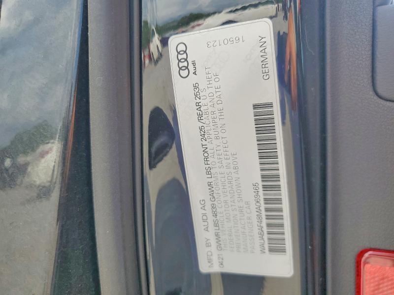 Продаж на аукціоні авто 2021 Audi A4, vin: WAUABAF48MA069465, номер лоту: 54166116