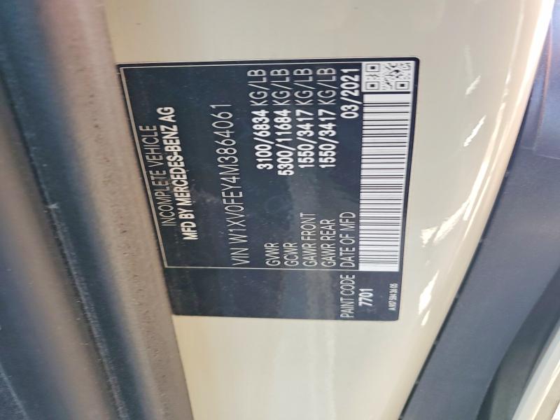 Aukcja sprzedaży 2021 Mercedes-benz Metris, vin: W1XV0FEY4M3864061, numer aukcji: 53039676