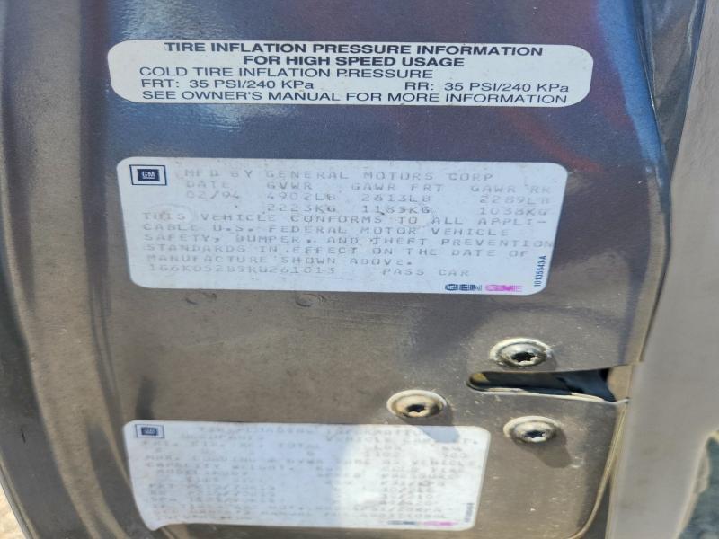 Продаж на аукціоні авто 1994 Cadillac Deville, vin: 1G6KD52B5RU261013, номер лоту: 49687476