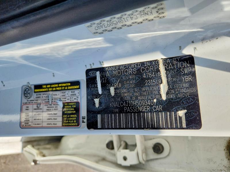 Aukcja sprzedaży 2017 Kia Cadenza, vin: KNALC4J10H5093407, numer aukcji: 53226996