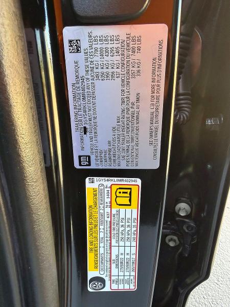 Продажа на аукционе авто 2021 Cadillac Escalade, vin: 1GYS4RKL0MR402945, номер лота: 51919276