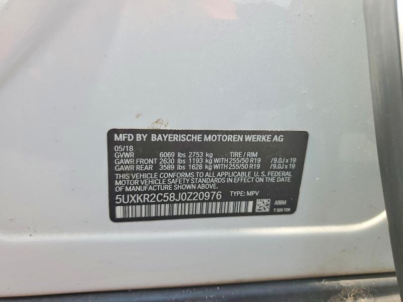 Aukcja sprzedaży 2018 Bmw X5, vin: 5UXKR2C58J0Z20976, numer aukcji: 53473936