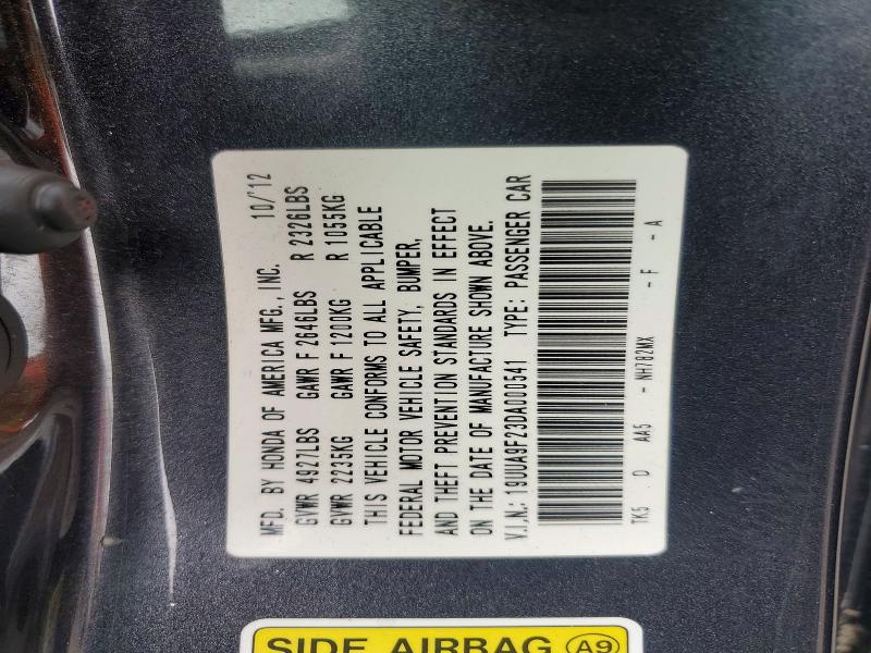 Aukcja sprzedaży 2013 Acura Tl, vin: 19UUA9F23DA000541, numer aukcji: 55445316