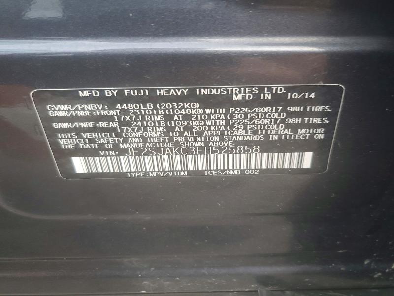 Продажа на аукционе авто 2015 Subaru Forester, vin: JF2SJAKC3FH525858, номер лота: 54924716