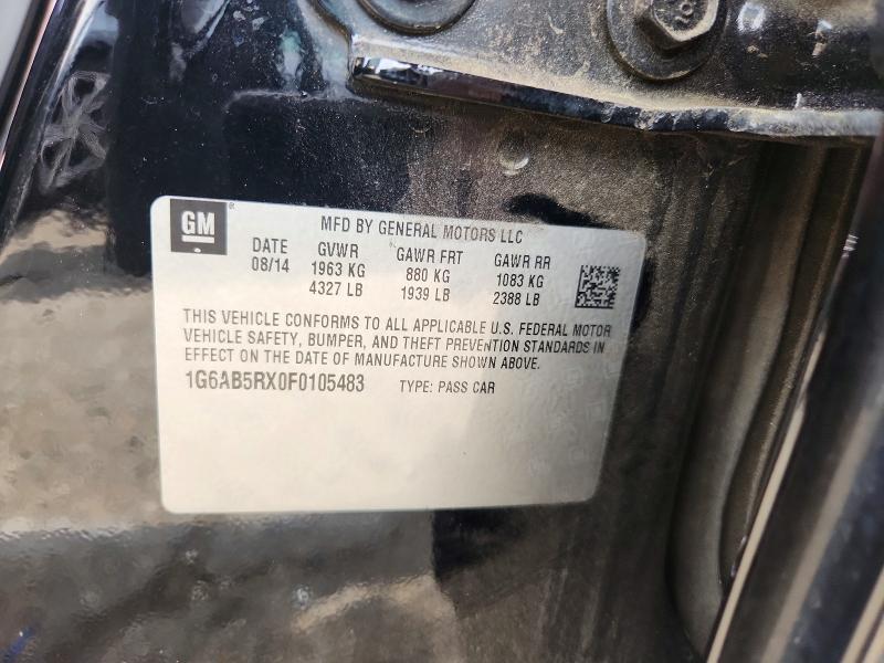 2015 Cadillac Ats მანქანა იყიდება აუქციონზე, vin: 1G6AB5RX0F0105483, აუქციონის ნომერი: 53220786