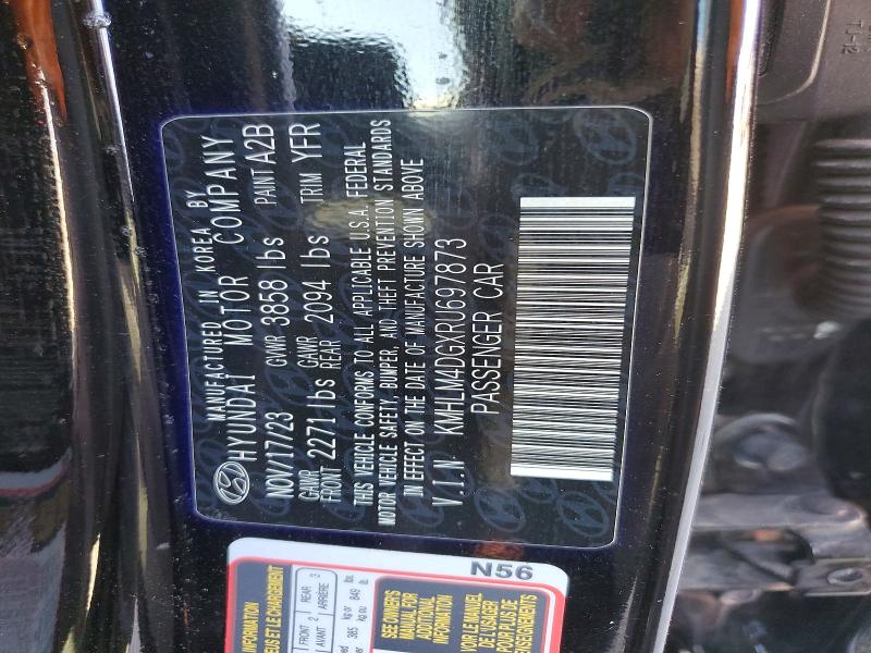 53994156 :رقم المزاد ، KMHLM4DGXRU697873 vin ، 2024 Hyundai Elantra مزاد بيع