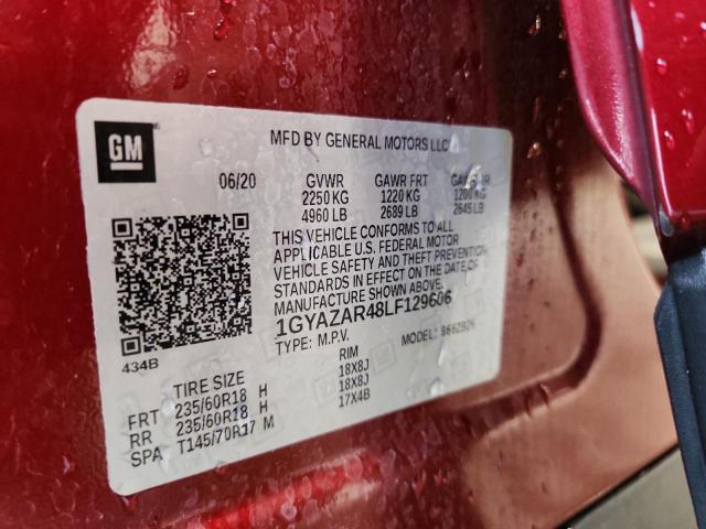 2020 Cadillac Xt4 მანქანა იყიდება აუქციონზე, vin: 1GYAZAR48LF129606, აუქციონის ნომერი: 55380846