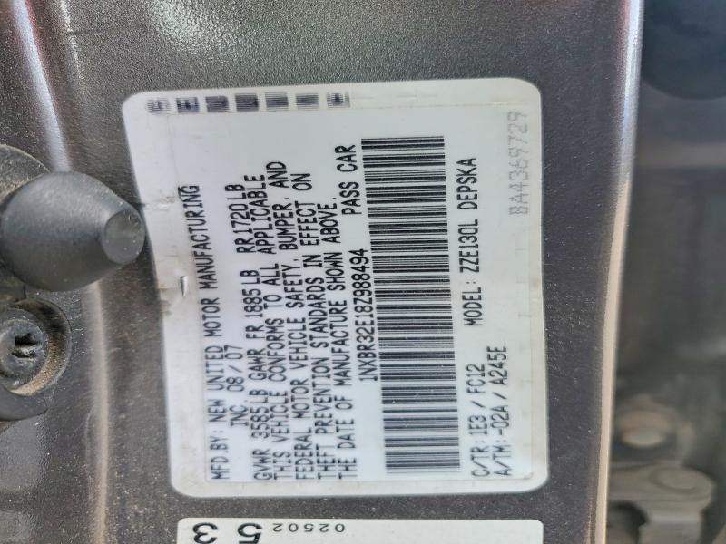 Aukcja sprzedaży 2008 Toyota Corolla, vin: 1NXBR32E18Z988494, numer aukcji: 55355066