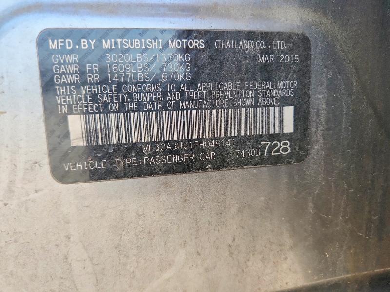 Продаж на аукціоні авто 2015 Mitsubishi Uk, vin: ML32A3HJ1FH048141, номер лоту: 53110036