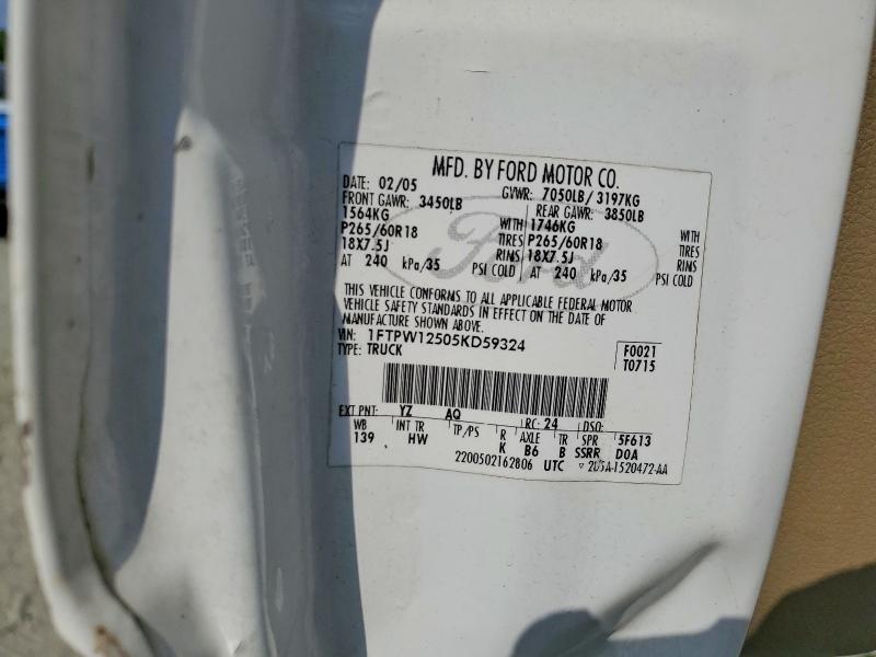 Продаж на аукціоні авто 2005 Ford F150, vin: 1FTPW12505KD59324, номер лоту: 54461776