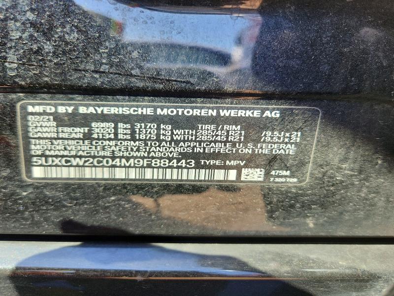 Продажа на аукционе авто 2021 Bmw X7, vin: 5UXCW2C04M9F88443, номер лота: 54837056