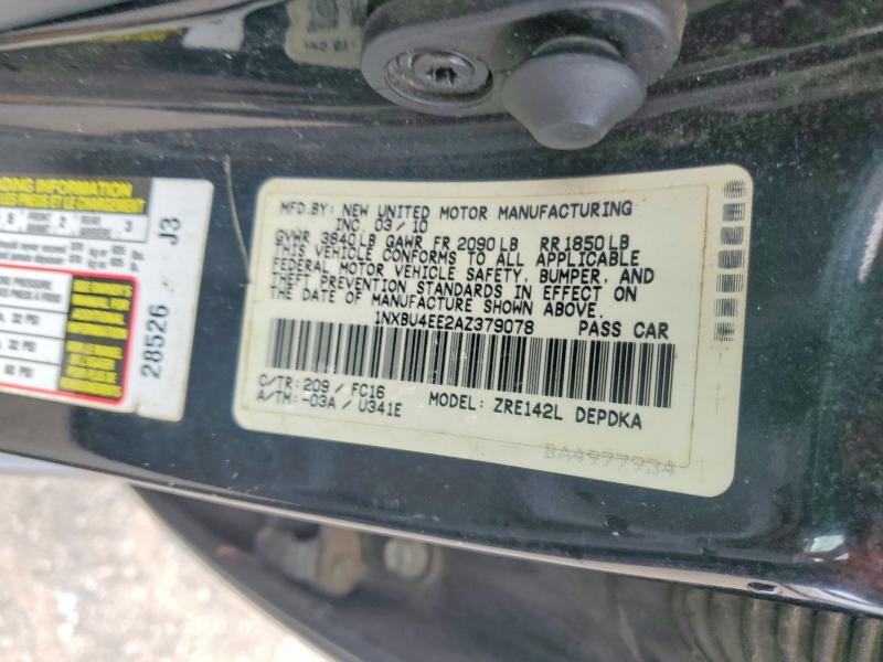 Продаж на аукціоні авто 2010 Toyota Corolla, vin: 1NXBU4EE2AZ379078, номер лоту: 52480606
