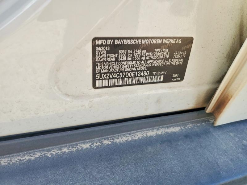 Aukcja sprzedaży 2013 Bmw X5, vin: 5UXZV4C57D0E12480, numer aukcji: 48169026