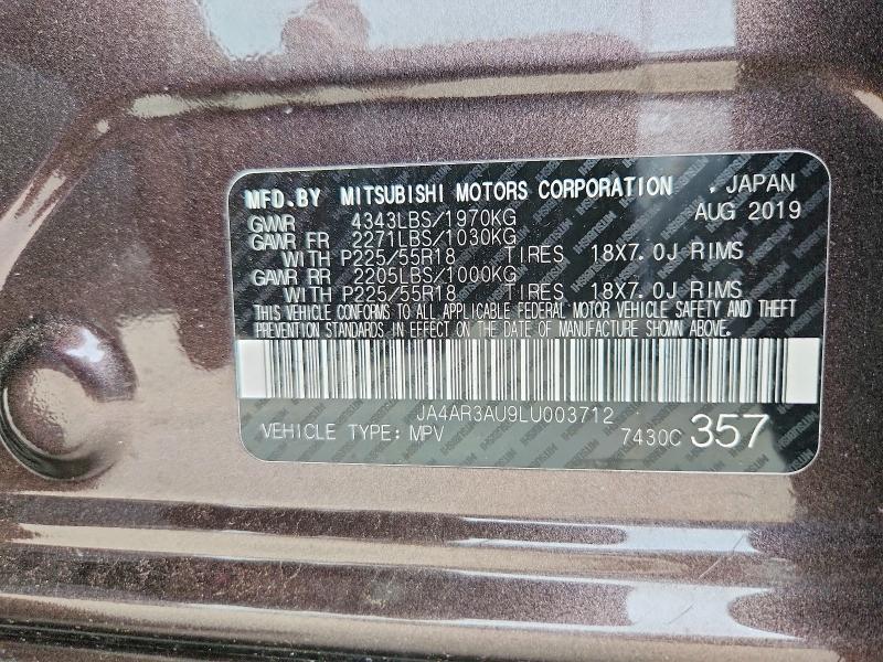Aukcja sprzedaży 2020 Mitsubishi Outlander Sport, vin: JA4AR3AU9LU003712, numer aukcji: 53979796