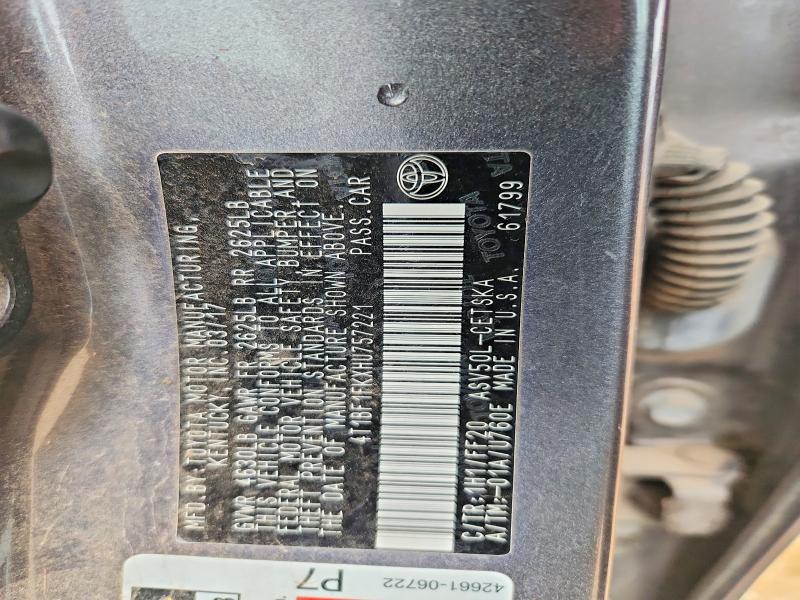 Aukcja sprzedaży 2017 Toyota Camry, vin: 4T1BF1FKXHU757221, numer aukcji: 54573296