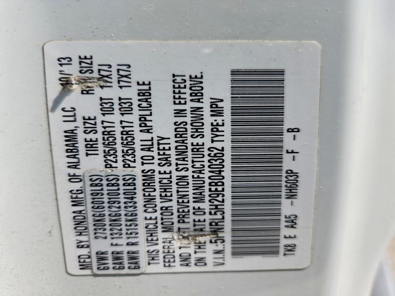 Продаж на аукціоні авто 2014 Honda Odyssey, vin: 5FNRL5H29EB040362, номер лоту: 53087636
