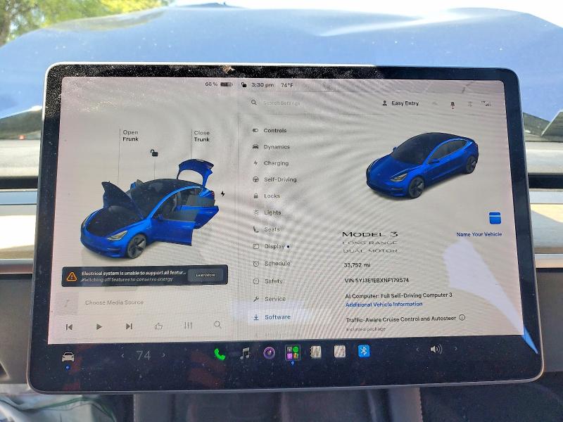 Продажа на аукционе авто 2022 Tesla Model 3, vin: 5YJ3E1EBXNF179574, номер лота: 53293736