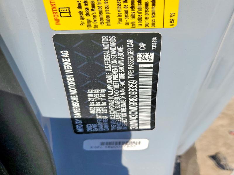 53818086 :رقم المزاد ، 3MW43CM09R8D98359 vin ، 2024 Bmw M240i مزاد بيع