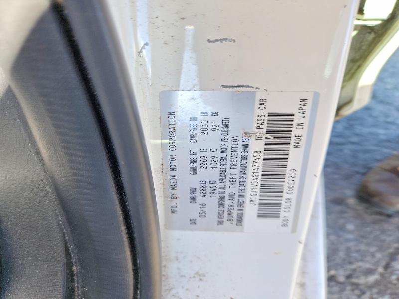 54003836 :رقم المزاد ، JM1GJ1V54G1477458 vin ، 2016 Mazda 6 مزاد بيع