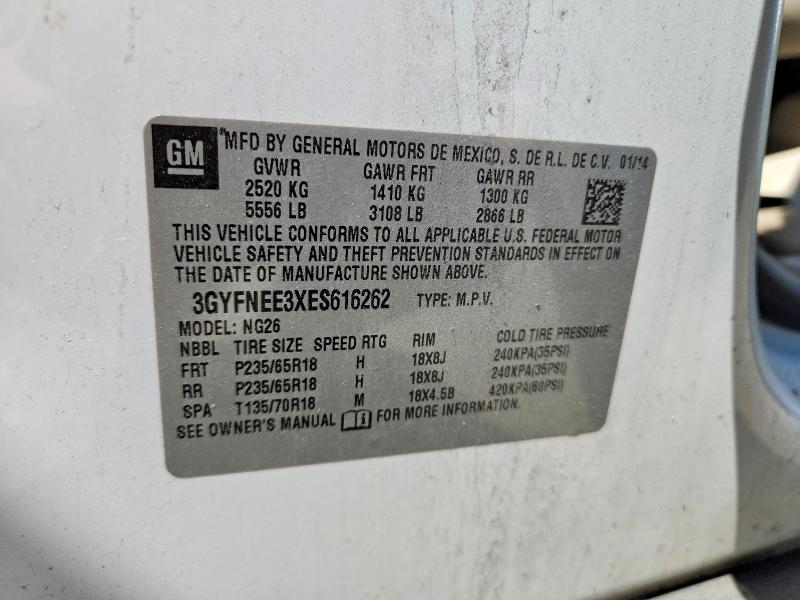 Продажа на аукционе авто 2014 Cadillac Srx, vin: 3GYFNEE3XES616262, номер лота: 55158436