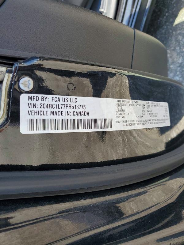 55020196 :رقم المزاد ، 2C4RC1L77PR513775 vin ، 2023 Chrysler Pacifica مزاد بيع