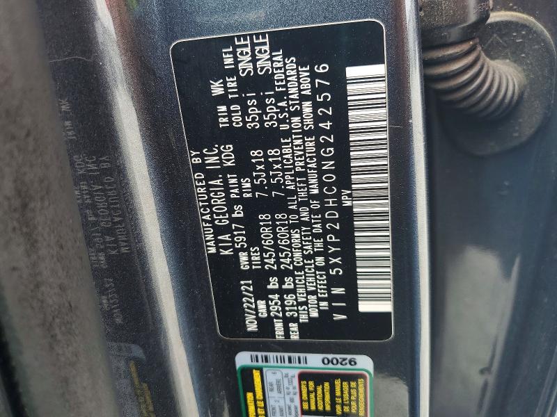 Продаж на аукціоні авто 2022 Kia Telluride, vin: 5XYP2DHC0NG242576, номер лоту: 54087906