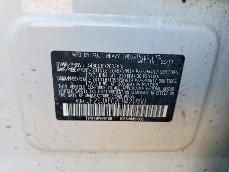 Продажа на аукционе авто 2014 Subaru Forester, vin: JF2SJAEC2EH421890, номер лота: 53200346