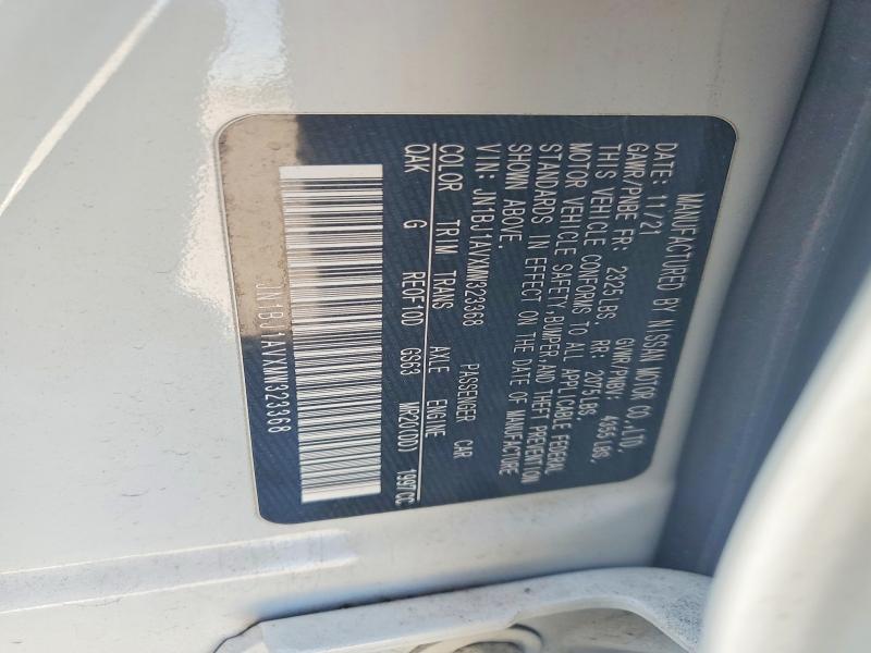 Продажа на аукционе авто 2021 Nissan Rogue Sport, vin: JN1BJ1AVXMW323368, номер лота: 52070956