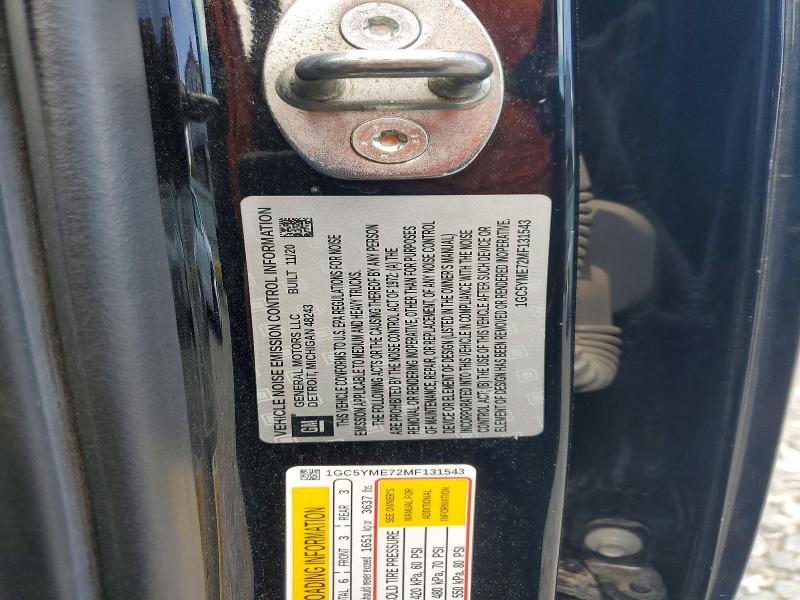 Продажа на аукционе авто 2021 Chevrolet Silverado, vin: 1GC5YME72MF131543, номер лота: 53036156