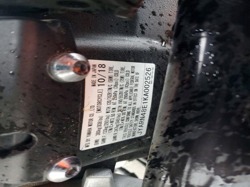 Продажа на аукционе авто 2019 Yamaha Mtn1000, vin: JYARN48E1KA002526, номер лота: 52578326