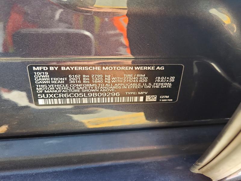 Продаж на аукціоні авто 2020 Bmw X5, vin: 5UXCR6C05L9B09296, номер лоту: 51762456
