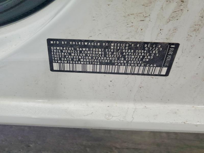 53205916 :رقم المزاد ، 3VWGM7BU6RM001706 vin ، 2024 Volkswagen Jetta مزاد بيع