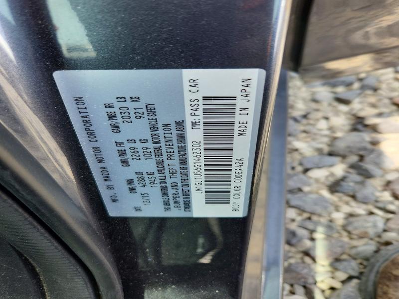 Aukcja sprzedaży 2016 Mazda 6, vin: JM1GJ1U56G1462302, numer aukcji: 52687716