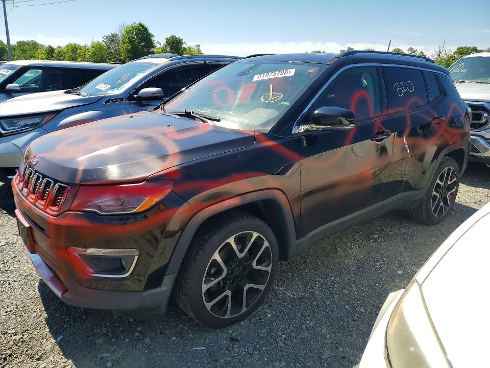 Продаж на аукціоні авто 2018 Jeep Compass, vin: 3C4NJCCB3JT122129, номер лоту: 51975706