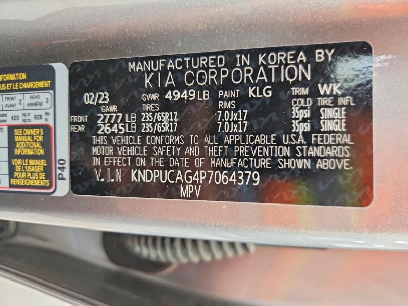 2023 Kia Sportage მანქანა იყიდება აუქციონზე, vin: KNDPUCAG4P7064379, აუქციონის ნომერი: 52013126