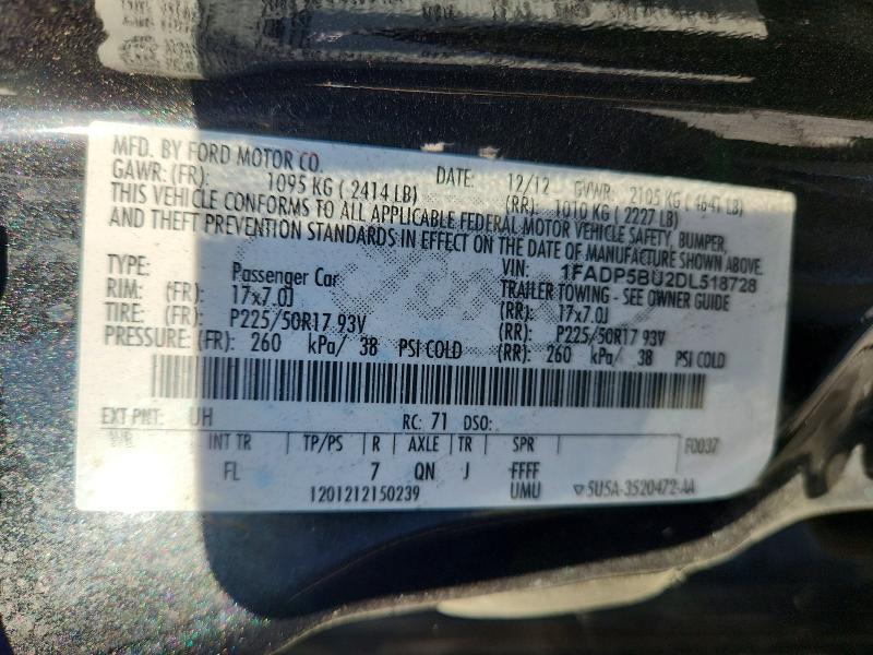 52083246 :رقم المزاد ، 1FADP5BU2DL518728 vin ، 2013 Ford C-max مزاد بيع