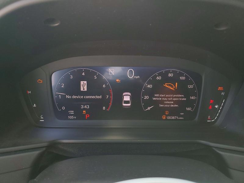 2025 Honda Accord მანქანა იყიდება აუქციონზე, vin: 1HGCY1F42SA086593, აუქციონის ნომერი: 52704506
