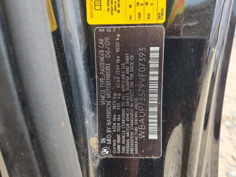 54732016 :رقم المزاد ، WBAUP73579VF07393 vin ، 2009 Bmw 128 مزاد بيع