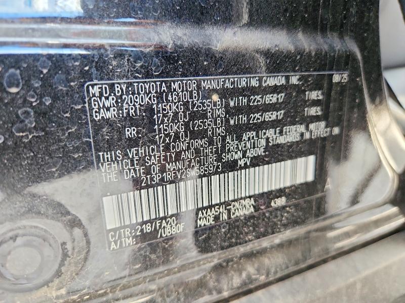Продаж на аукціоні авто 2025 Toyota Rav4, vin: 2T3P1RFV2SW585973, номер лоту: 54310406