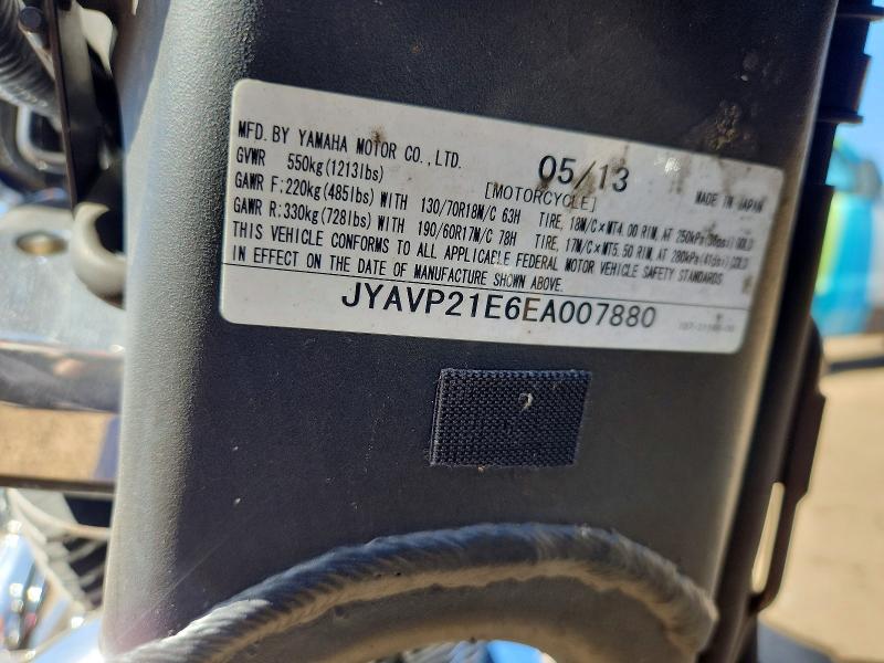 Продаж на аукціоні авто 2014 Yamaha Xv1900, vin: JYAVP21E6EA007880, номер лоту: 54104116