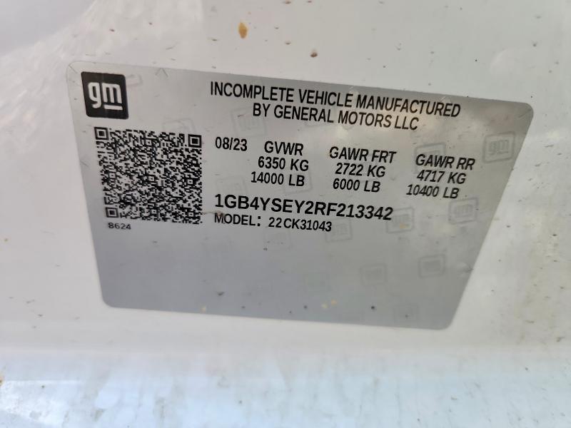 Продаж на аукціоні авто 2024 Chevrolet Silverado, vin: 1GB4YSEY2RF213342, номер лоту: 54423356