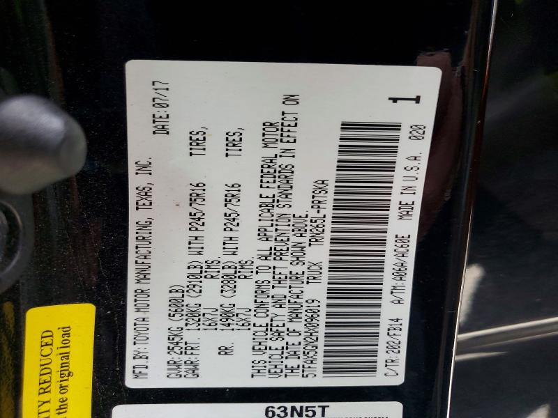 Продажа на аукционе авто 2017 Toyota Tacoma, vin: 5TFAX5GN2HX096019, номер лота: 52584766