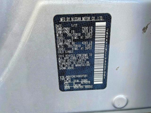 Aukcja sprzedaży 2017 Nissan Armada, vin: JN8AY2NC1H9507061, numer aukcji: 54716946