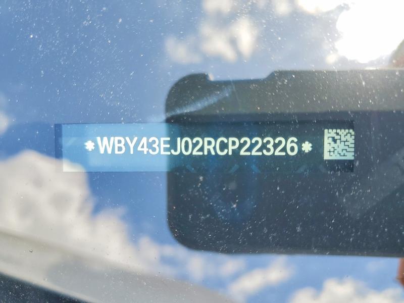 2024 Bmw I7 მანქანა იყიდება აუქციონზე, vin: WBY43EJ02RCP22326, აუქციონის ნომერი: 55624646