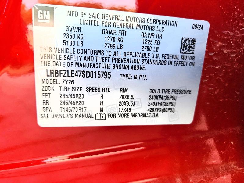 Aukcja sprzedaży 2025 Buick Envision, vin: LRBFZLE47SD015795, numer aukcji: 52196646