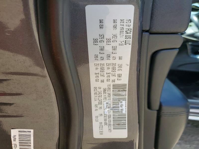 55038566 :رقم المزاد ، 1C4RJFBG1JC478381 vin ، 2018 Jeep Grand Cherokee مزاد بيع